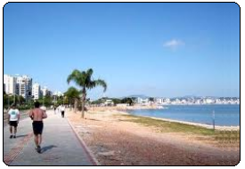 Corridas ou ciclismo na Beira Mar!